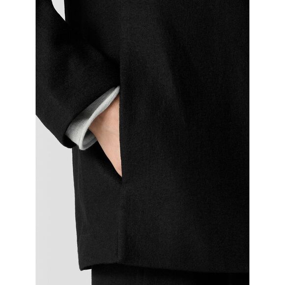 Eileen Fisher $398 felted Wool Jersey Blazer black 3X NEW - Picture 7 of 12